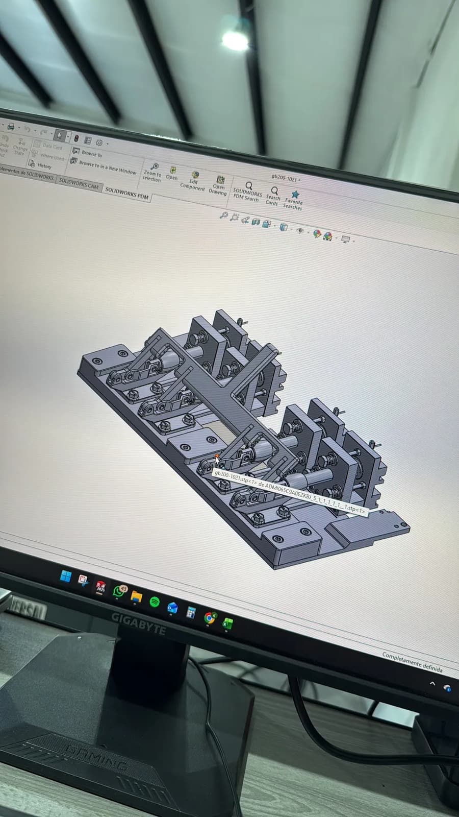 Diseño 3D de fixture en SolidWorks