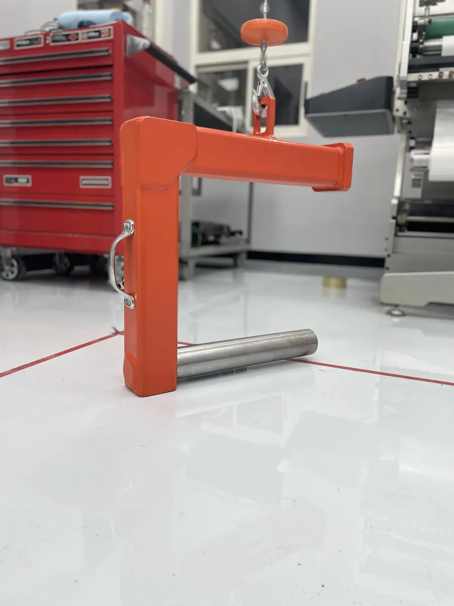 Jig de levantamiento naranja para línea de producción